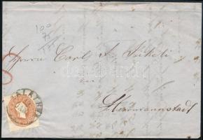 1862 10kr levélen / on cover "ZALATHNA" - Hermannstadt
