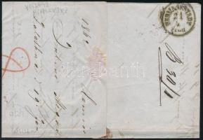 1862 10kr levélen / on cover "ZALATHNA" - Hermannstadt