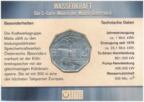 Ausztria 2003. 5E Ag "Vízenergia" bliszterben T:UNC
Austria 2003. 5 Euro Ag "Wasserk...