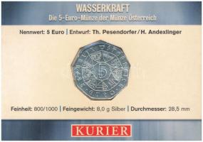 Ausztria 2003. 5E Ag "Vízenergia" bliszterben T:UNC
Austria 2003. 5 Euro Ag "Wasserk...