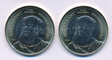 2024. 200Ft bimetál "Batthyány Lajos" (2x) T:UNC,AU