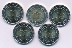 2024. 100Ft bimetál "MNB" (5x) T:UNC,AU