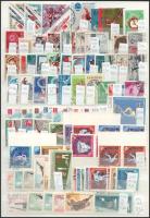 1932-1990 193 db sport és olimpia motívum bélyeg, köztük sorok is, A/4-es berakólap mindkét oldalán