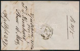 1860 10kr levélen / on cover, Broos - Hermannstadt