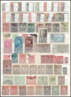 Románia 1890-1941 141 db bélyeg, illetékbélyeg stb. A/4-es berakólap mindkét oldalán