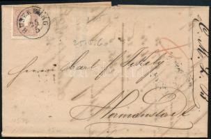 1860 10kr levélen / on cover "RUSZKBERG" - Hermannstadt