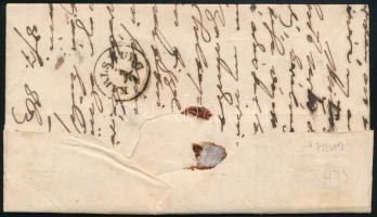 1863 5kr képbe fogazva levélen / 5kr with shifted perforation, on cover "ABRUDBÁNYA" - Nag...