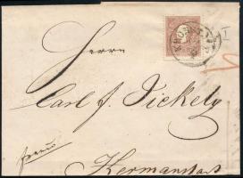 1859 10kr levélen / on cover "KRONSTADT" - Hermannstadt
