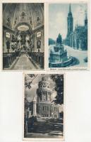 BUDAPEST - 15 db RÉGI város képeslap / 15 pre-1945 town postcards