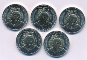 2025. 100Ft bimetál "Nagy László" (5x) T:UNC,AU