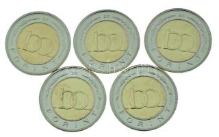 2025. 100Ft bimetál "Nagy László" (5x) T:UNC,AU