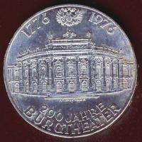 Ausztria 1976. 100Sch Ag "Burgtheater" T:2+ apró ph