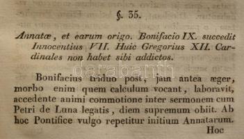 Alber, Joannis Nepomuk: Institutiones historiae ecclesiasticae Tom.4. Agriae, 1825. Typ Lycei Archi-...