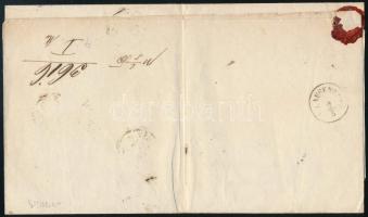 1861 5kr levélen / on cover "SZÁMOS ÚJVÁR" - Clausenburg