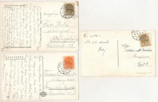 Nagyvárad, Oradea - 3 db RÉGI város képeslap: Városháza, Színház, üzletek / 3 pre-1945 town postcard...