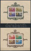 1947 Roosevelt vágott blokkpár (120.000) (kis törések / small folds)