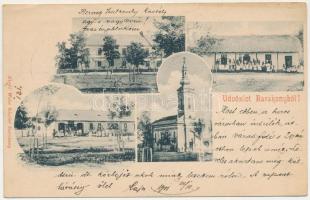 1901 Alsóbarakony, Barakony, Berechiu; Fő utca, templom, üzlet. Weisz Sándor kiadása / main street, church, shop (EK)