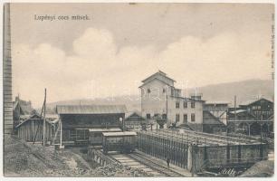 Lupény, Lupeni; Koksz (cocs) gyári művek, ipari vasút. Adler fényirda 1665. / coke works, factory, industrial railway
