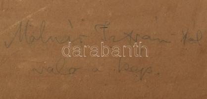 Molnár József (1821-1899): Hegyvidéki táj (Tátra?). Olaj, karton, jelezve jobbra lent. Restaurált. S...