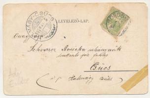 1907 Borossebes, Boros-Sebes, Sebis; Főszolgabíróság, községháza. Bernstein Manó kiadása / court, to...