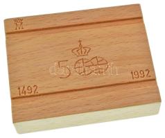 Spanyolország 1992. 5000P Ag "Amerika felfedezésének 500. évfordulója - Pénzverő" tanúsítv...