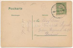 1909 Fogaras, Fagaras; vár, Ferenc József tér, Megyeháza, Mercur szálloda, Sterczing utca, Városlige...