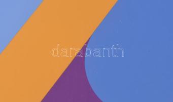 Beöthy-Steiner Anna (1902-1985): Geometrikus kompozíció (cím nélkül). Szitanyomat, papír. Jelzett. Ü...