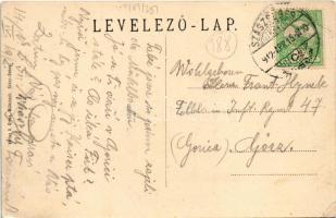 1912 Szászsebes, Mühlbach, Sebesul Sasesc, Sebes; Városliget, tó. A. Gross kiadása / park, lake (EK)