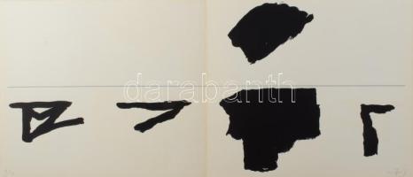 Hollán Sándor (Alexandre Hollan, 1933-): Tölgyfatánc mappa, Vasarely Múzeum, 1993. 3 db szitanyomat,...