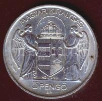 1939. 5P Ag "Horthy balra" T:2+