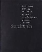Kass János tizenöt rézkarca az Ember tragédiájához. (Előszó: Juhász Ferenc.) Bp., 1967, Magyar Helikon. (Kner ny., Pénzjegy ny.) 10 lev., 15 t. (rézkarcok), 15 lev. (feliratos hártyapapírok a táblákhoz). Kass János (1927-2010) és Juhász Ferenc (1928-2015) által aláírt. Számozatlan példány. Kiadói egészvászon-kötésben, a borítón apró kopásnyomokkal.
