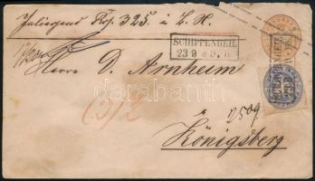 ~1900 Díjkiegészített díjjegyes levél / PS-cover with additional franking "SCHIPPENBEIL"