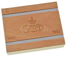 Spanyolország 1990. 5000P Ag "Amerika felfedezésének 500. évfordulója - Moctezuma, Marina és Co...