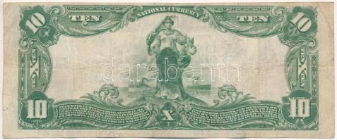 Amerikai Egyesült Államok 1902 (1924-1929). 10$ "National Currency - Kansas, Goodland" kék...