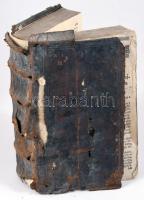 ca 1750. Latin magyar szószedet Thesaurus. Hiányos Címlap nélkül, utolsó lap nélkül. 1058p. ca 1750....