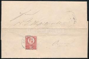 1871 Réznyomat 5kr levélen / on cover, kék / blue "RUSZKBERG"