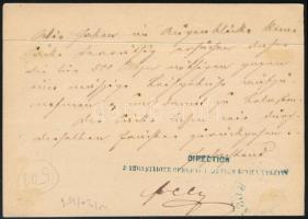 ~1871 2kr díjjegyes levelezőlap / PS-card, kék / blue "RUSZKBERG"