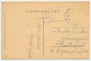 1917 Székelyudvarhely, Odorheiu Secuiesc; Batthyány tér, templom, piac, Gáspár Testvérek üzlete. Dra...