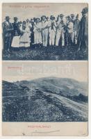 Nagyhalmágy, Nagy-Halmágy, Halmagiu; Részletek a gainai leányvásárról, Báma-hegy / women's market, mountain (EK)