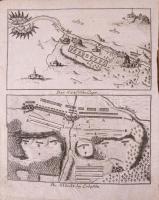 Gespräche im Reiche der Todten, zwischen Dem Königlich Preußischen General-Feld-Marschall, Grafen von Schwerin, und dem Römisch Kaiserlich Königlich Ungarisch- und Böhmischen General- Feldzeugmeister Fursten von Piccolomini. I-X. Stücke. [Das erste bis das zehende Stück.] Welche beyde bey dem fortwährenden Kriege in Böhmen ihr Leben beschlossen. Als eine wahre unpartheyische Beschreibung von den Ursachen, dem Anfange, und den merkwürdigsten Begebenheiten dieses Kriegs. Frankfurt und Lepizig, 1757-1758, nyn.,1 (rézmetszetű csata térképvázlat) t.+1 (Erklärung des Titelkupfers) sztl. lev. + 6+56; +2+[57]-110 p.+1 (színezett rézmetszet csata térképvázlat) t ; + 2+[111]-172 p.+1 (színezett rézmetszet csata térképvázlat) t ; +2+54 p.+1 (színezett rézmetszet csata térképvázlat) t ; +2+54 p.+1 (színezett rézmetszet csata térképvázlat) t ; +2+54 p.; +2+54 p.+1 (színezett rézmetszet csata térképvázlat) t.; +2+46 p.; +2+54 p.+1 (színezett rézmetszet csata térképvázlat) t.;+2+54 p.+1 (színezett rézmetszet csata térképvázlat) t.; Hozzákötve: [Richter, Christoph Gottlieb (1717-1774)]: Die Geschichte des jetztigen Kriegs zu unpartheyischer Erkenntniß seines Anfangs und Fortgangs in Gesprächen im Reiche der Todten vorgestellt. Erster Band. Frankfurth - Leipzig, 1758, Gabriel Nicolaus Raspe, 1 (rézmetszetű címkép) t. +[18]+52 p. Német nyelven. Átkötött modern félvászon-kötés, néhány kisebb folttal, az utolsó munkában 6 lapon apró lapszéli szakadással, a 6. és 8. részben a csata térképvázlat metszete hiányzik. /  / Gespräche im Reiche der Todten, zwischen Dem Königlich Preußischen General-Feld-Marschall, Grafen von Schwerin, und dem Römisch Kaiserlich Königlich Ungarisch- und Böhmischen General- Feldzeugmeister Fursten von Piccolomini. I-X. Stücke. [Das erste bis das zehende Stück.] Welche beyde bey dem fortwährenden Kriege in Böhmen ihr Leben beschlossen. Als eine wahre unpartheyische Beschreibung von den Ursachen, dem Anfange, und den merkwürdigsten Begebenheiten dieses Kriegs. Frankfurt und Lepizig, 1757-1758, 1 (copper engraving battle plan) t.+1 (Erklärung des Titelkupfers) sztl. lev.+6+56; +2+[57]-110 p.+1 (colored copper engraving battle plan) t.;+ 2+[111]-172 p.+1 (colored copper engraving battle plan) t ; +2+54 p.+1 (colored copper engraving battle plan t.;+2+54 p.+1 (colored copper engraving battle plan) ;+2+54 p.;+2+54 p.+1 (colored copper engraving battle plan) t.+2+46 p.; +2+54 p.+1 (colored copper engraving battle plan) t.;+2+54 p.+1 (colored copper engraving battle plan) t.; Attached: [Richter, Christoph Gottlieb (1717-1774)]: Die Geschichte des jetztigen Kriegs zu unpartheyischer Erkenntniß seines Anfangs und Fortgangs in Gesprächen im Reiche der Todten vorgestellt. Erster Band. Frankfurth - Leipzig, 1758, Gabriel Nicolaus Raspe, 1 (copper engraving title page) t. +[18]+52 p. In German language. Half-linen-binding, two engraving battle plan missing, with some little spotties, and with very little damages on six pages in the last part.