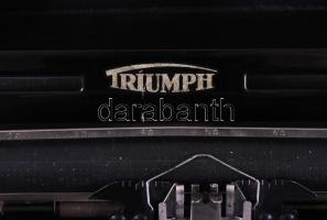 cca 1930 Triumph táskaírógép, tokjában, jó állapotban, rajta "Vezérképviselet: Winternitz Dixi,...