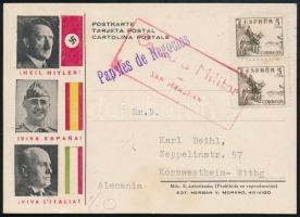 ~1943 Cenzúrázott levelezőlap / Censored postcard