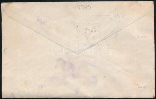 ~1925 Expressz levél 2 db perfin bélyeggel / Express cover with perfin stamps "HENNOVER-LEIPZIG...