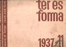 [Folyóirat] Tér és Forma. Építőművészeti havi folyóirat. Szerkeszti Bierbauer Virgil. X. évfolyam, 1...