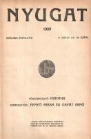 [Folyóirat] Nyugat. Szerkeszti Fenyő Miksa és Osvát Ernő. II. évfolyam, II. kötet (13-24. szám) [190...