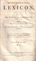 Márton József: 
Német-magyar-deák Lexicon. A' mai legjobb Szókönyvek, különösen Kraft Német-De...