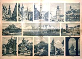 [Térkép] Az ezeréves magyar Felvidék. A követelt határmódosítások vonalát feltüntető színes térkép, ...