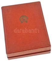 1954. "Munka Érdemérem" zománcozott bronz kitüntetés mellszalagon T:XF
NMK 606