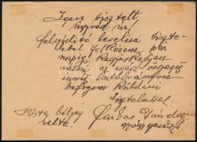 1926 8f díjjegyes ajánlott levelezőlap Koronás Madonna 2.500K díjkiegészítéssel "CSONGRÁD"...