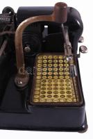 cca 1923 AEG Mignon tipusú mutatópálcás írógép magyar betűkkel. Az írógép-történelem rendkívül érdek...